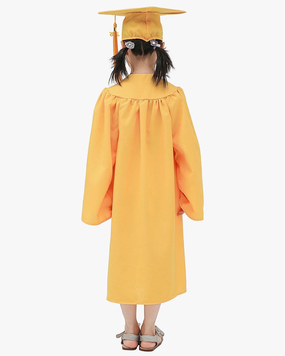 Matte Kindergarten Cap, Gown & Tassel Package – 12 Colors Available - Graduation Seller