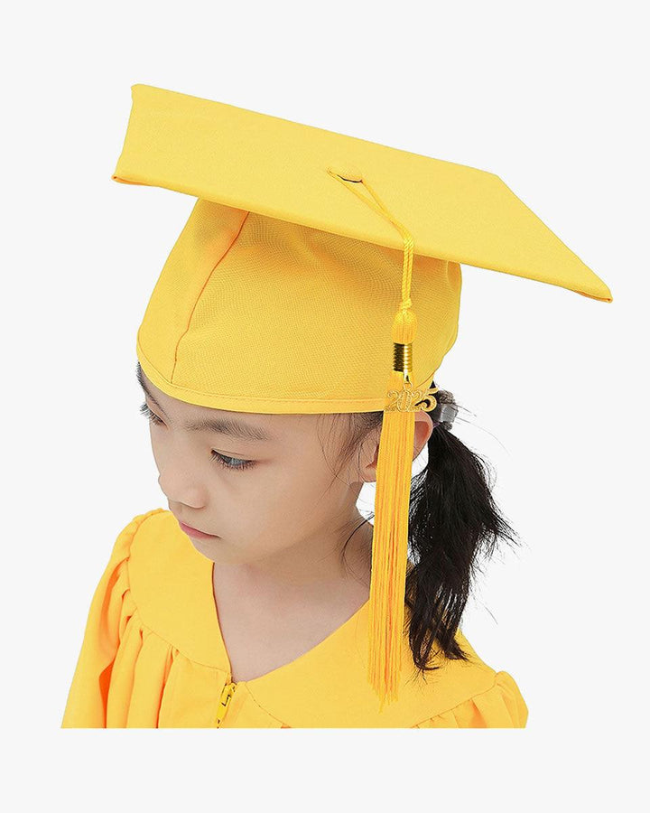 Matte Kindergarten Cap, Gown & Tassel Package – 12 Colors Available - Graduation Seller