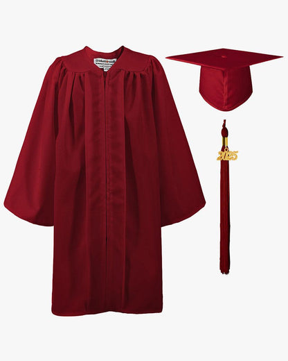 Matte Kindergarten Cap, Gown & Tassel Package – 12 Colors Available - Graduation Seller