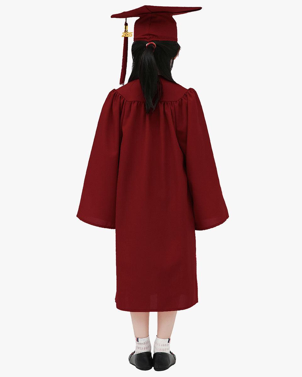 Matte Kindergarten Cap, Gown & Tassel Package – 12 Colors Available - Graduation Seller