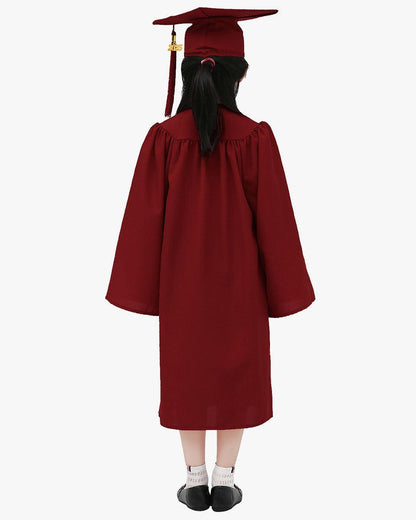 Matte Kindergarten Cap, Gown & Tassel Package – 12 Colors Available - Graduation Seller
