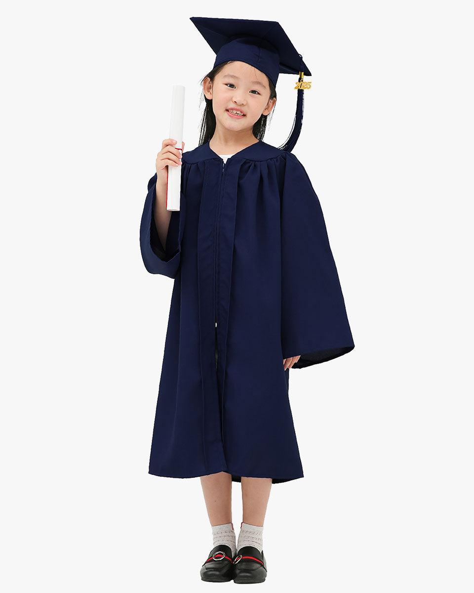 Matte Kindergarten Cap, Gown & Tassel Package – 12 Colors Available - Graduation Seller