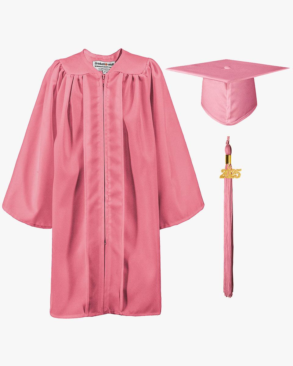 Matte Kindergarten Cap, Gown & Tassel Package – 12 Colors Available - Graduation Seller