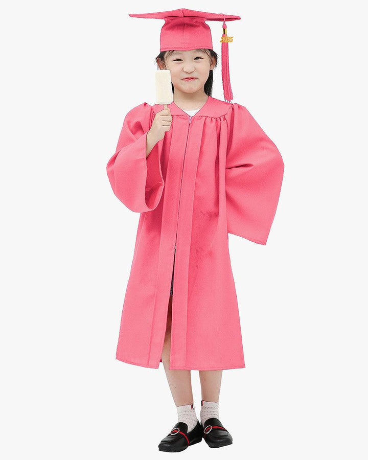 Matte Kindergarten Cap, Gown & Tassel Package – 12 Colors Available - Graduation Seller