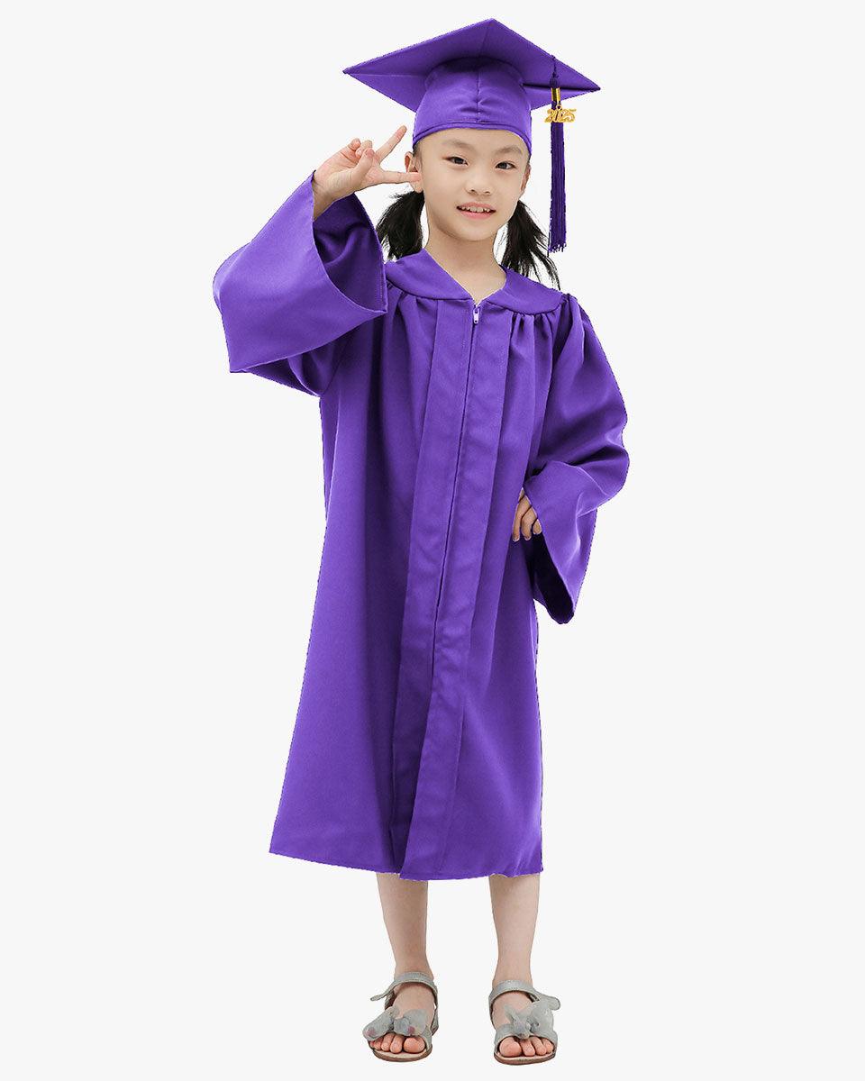Matte Kindergarten Graduation Cap, Gown, Stole & Diploma Package - Graduation Seller