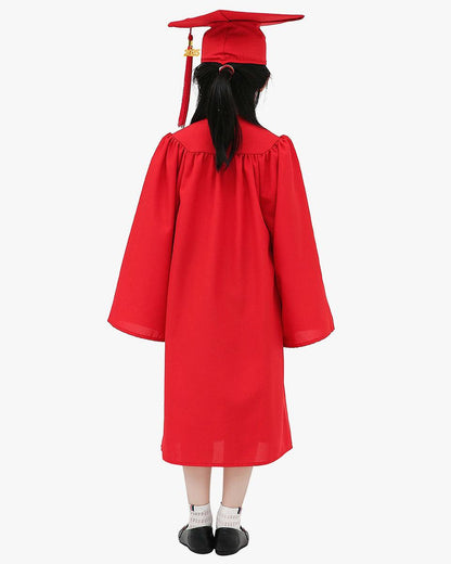 Matte Kindergarten Cap, Gown & Tassel Package – 12 Colors Available - Graduation Seller