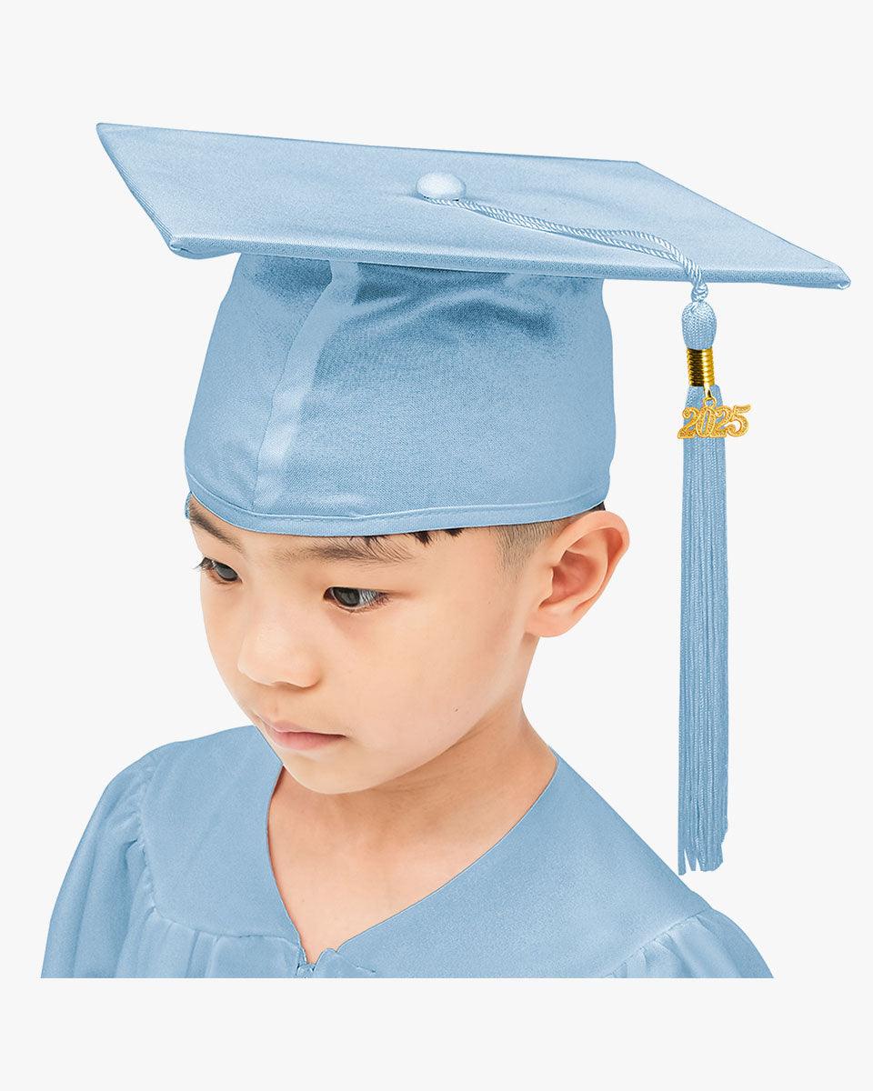 Matte Kindergarten Cap, Gown & Tassel Package – 12 Colors Available - Graduation Seller