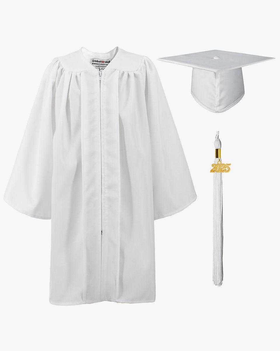 Matte Kindergarten Cap, Gown & Tassel Package – 12 Colors Available - Graduation Seller