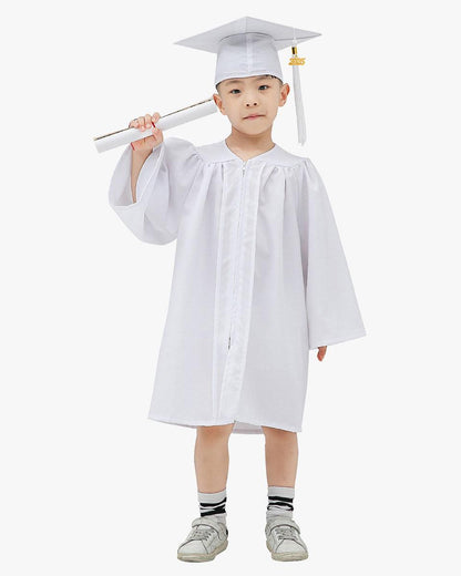 Matte Kindergarten Cap, Gown & Tassel Package – 12 Colors Available - Graduation Seller