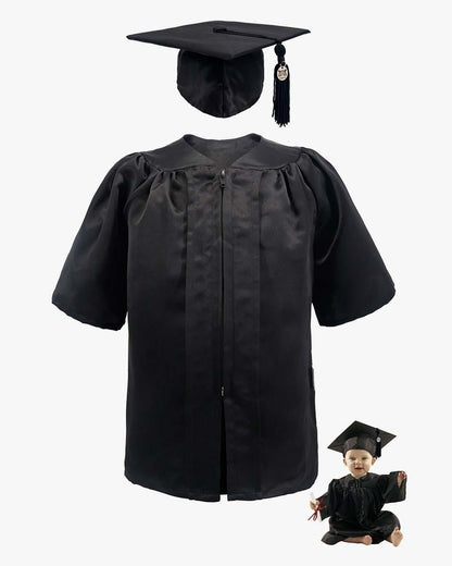 Soft Satin NICU Graduate Baby Cap and Gown Set - 3 Colors Available - Graduation Seller