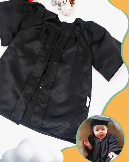 Soft Satin NICU Graduate Baby Cap and Gown Set - 3 Colors Available - Graduation Seller