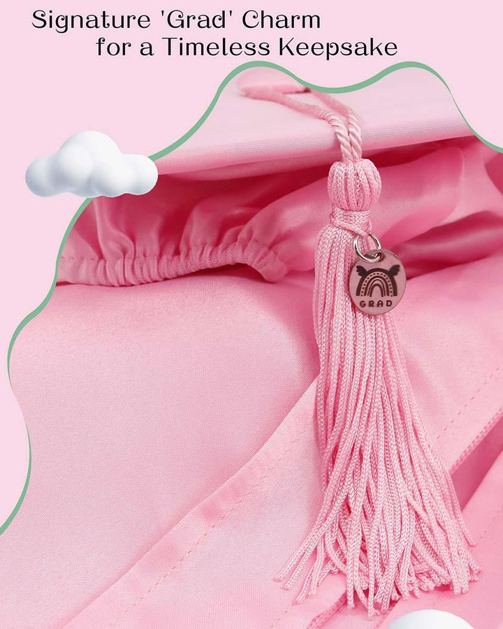Soft Satin NICU Graduate Baby Cap and Gown Set - 3 Colors Available - Graduation Seller