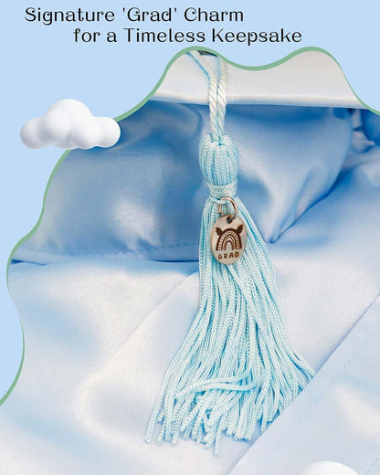 Soft Satin NICU Graduate Baby Cap and Gown Set - 3 Colors Available - Graduation Seller