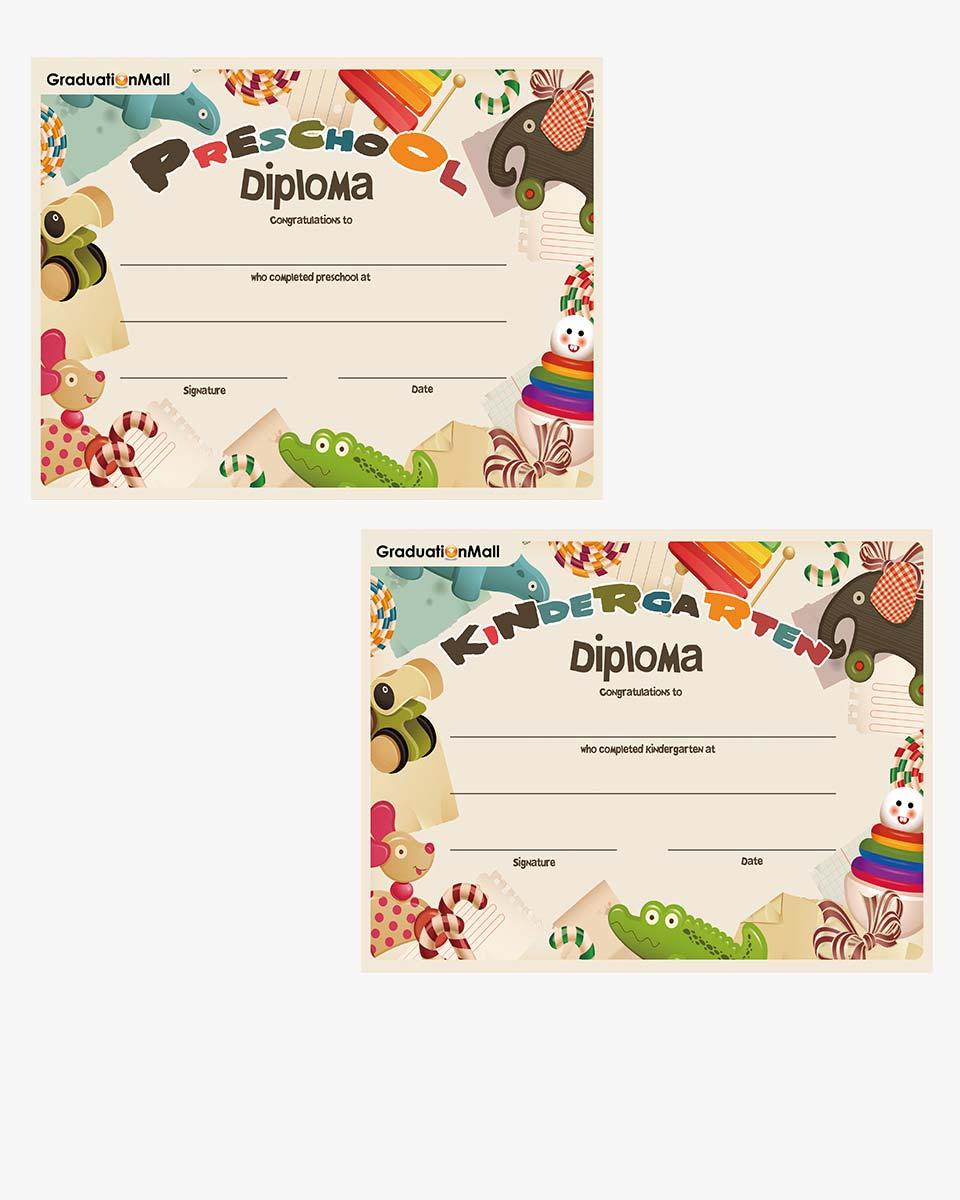 Matte Kindergarten Graduation Cap, Gown, Stole & Diploma Package - Graduation Seller