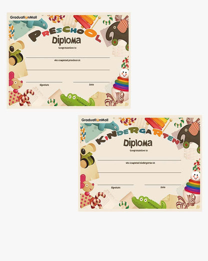 Matte Kindergarten Graduation Cap, Gown, Stole & Diploma Package - Graduation Seller