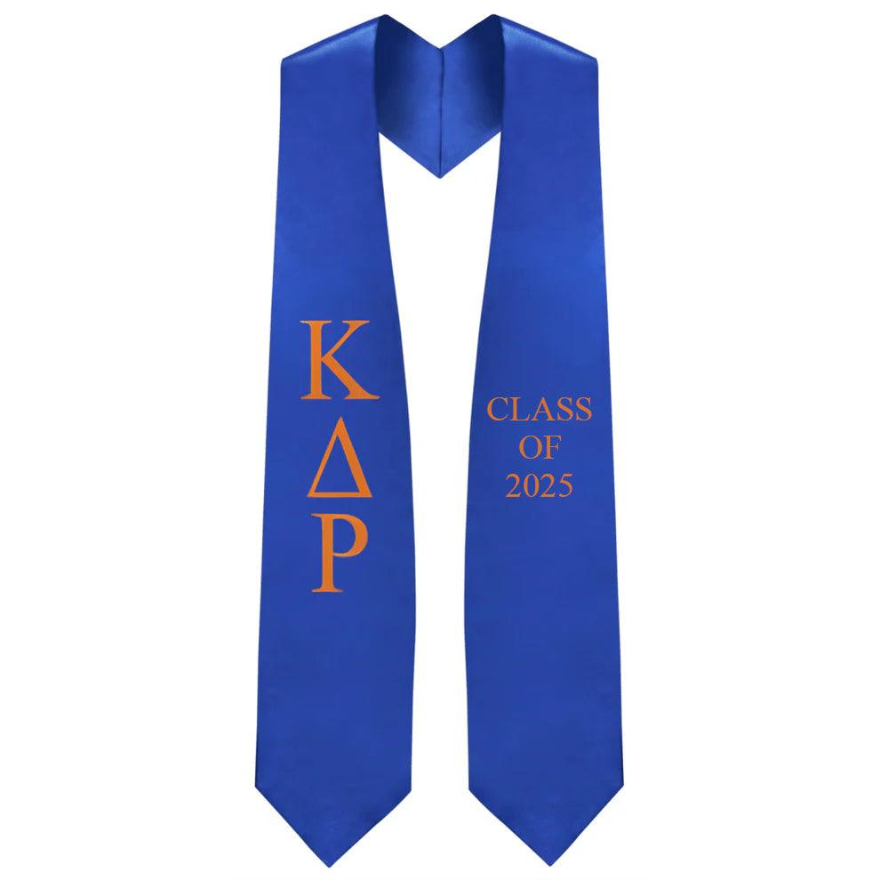Kappa Delta Rho Lettered Stole w/ Year - Graduation Seller