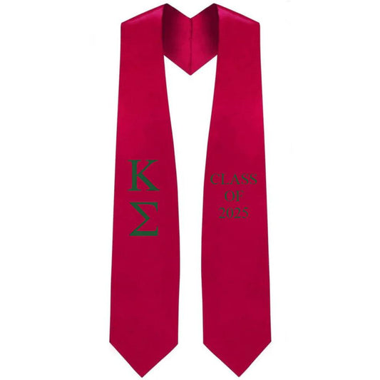 Kappa Sigma Lettered Stole w/ Year - Graduation Seller