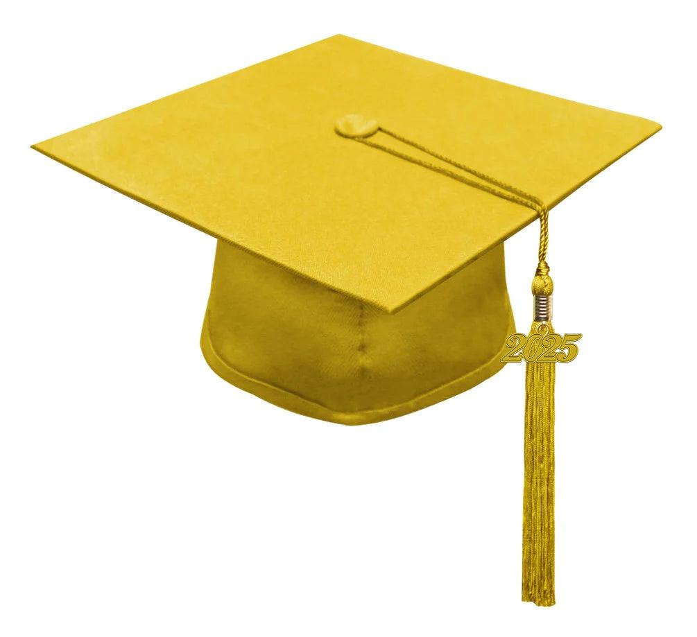 Matte Gold Elementary Cap & Tassel - Graduation Seller