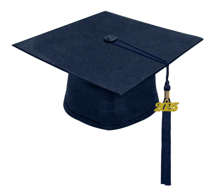 Matte Navy Blue High School Cap & Gown - Graduation Seller