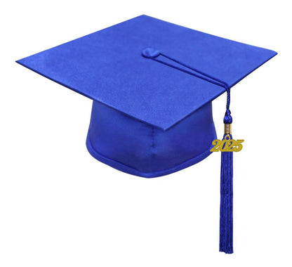 Matte Royal Blue Bachelors Academic Cap & Gown - Graduation Seller