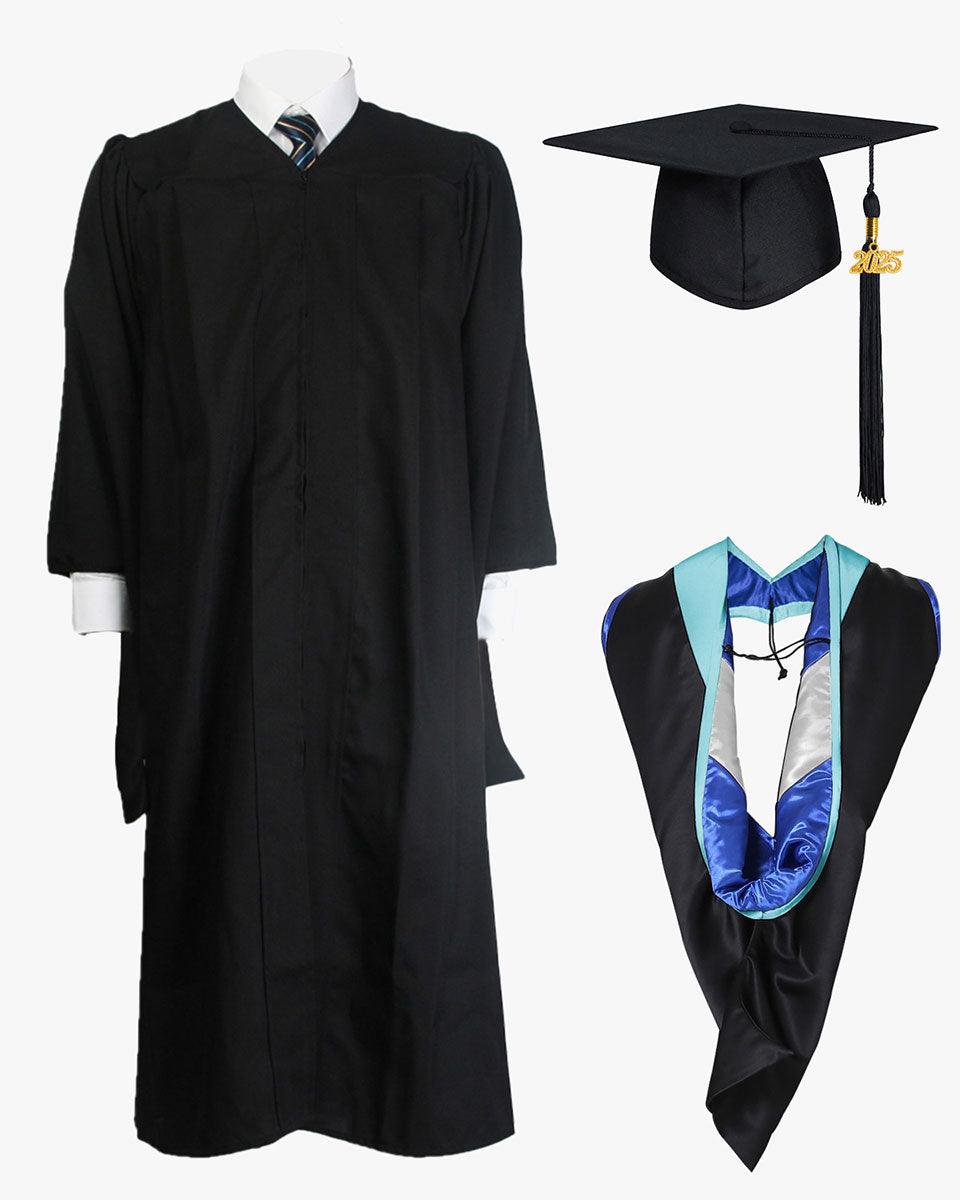 Economy Master Cap Gown & Hood Package - Graduation Seller