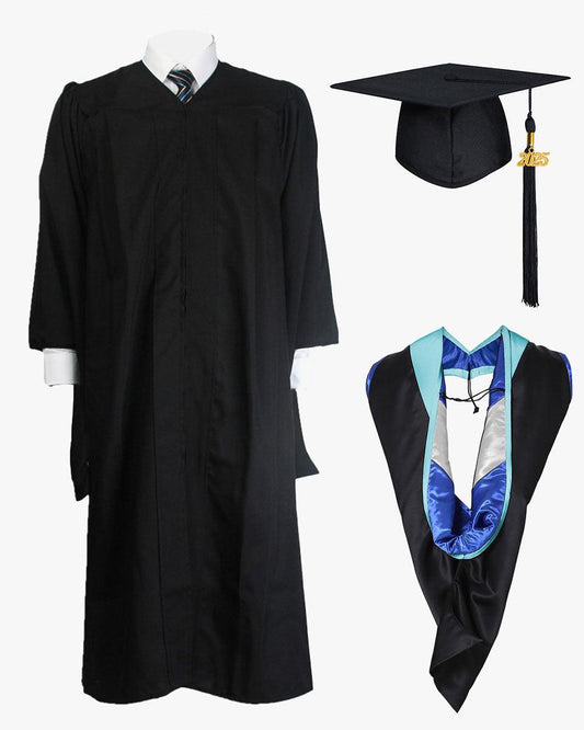 Economy Master Cap Gown & Hood Package - Graduation Seller