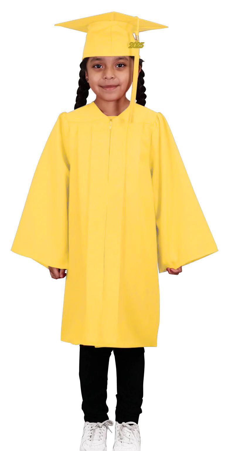 Matte Gold Kindergarten/Preschool Cap & Gown - Graduation Seller