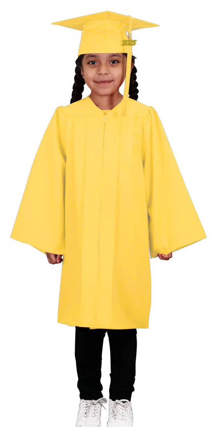 Matte Gold Kindergarten/Preschool Cap & Gown - Graduation Seller