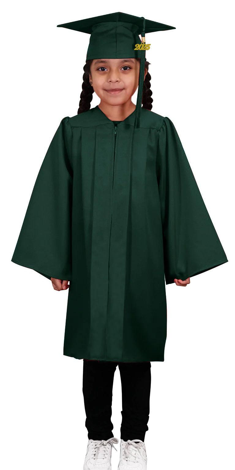 Matte Hunter Kindergarten/Preschool Cap & Gown - Graduation Seller
