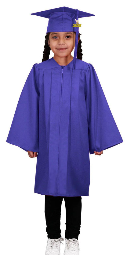 Matte Purple Kindergarten/Preschool Cap & Gown - Graduation Seller