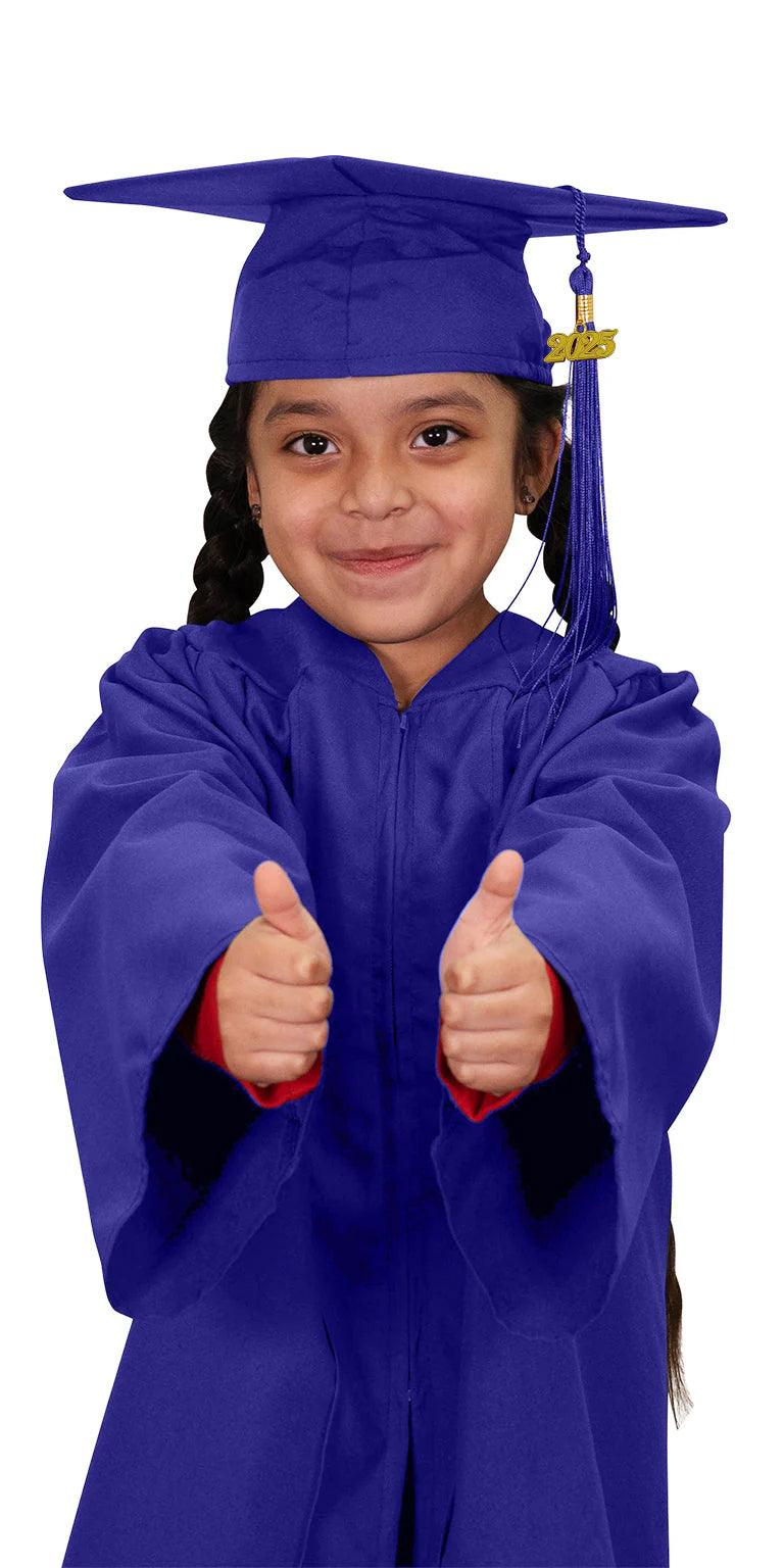 Matte Purple Kindergarten/Preschool Cap & Gown - Graduation Seller