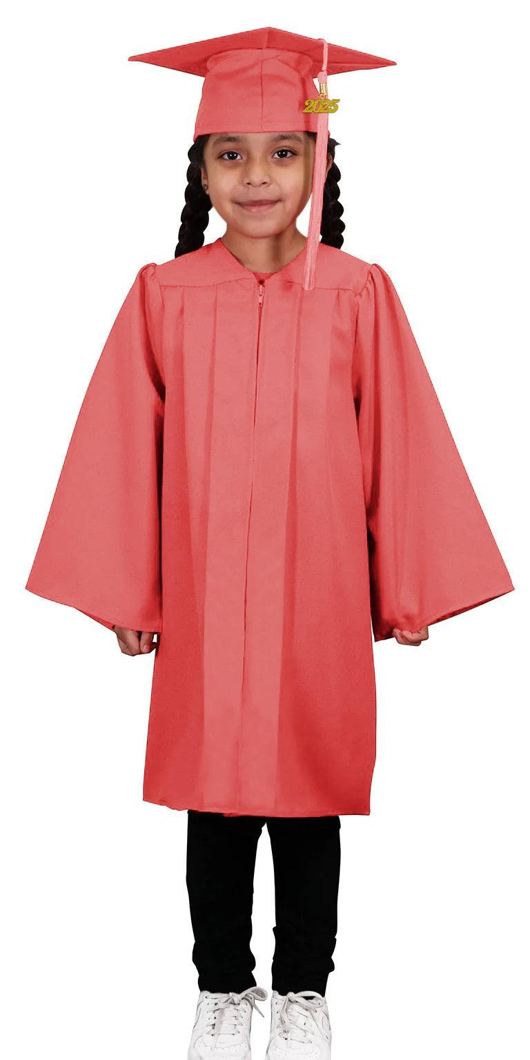 Matte Pink Kindergarten/Preschool Cap & Gown - Graduation Seller
