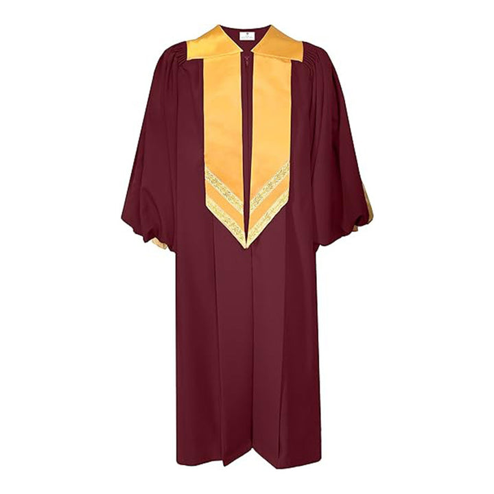 Premium Golden Yoke Lantern Sleeve Choir Robe