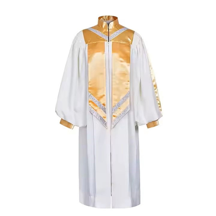 Premium Golden Yoke Lantern Sleeve Choir Robe