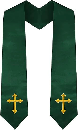 Clergy graduation stole detail view