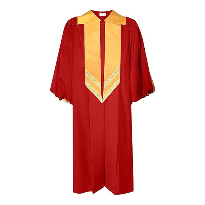 Premium Golden Yoke Lantern Sleeve Choir Robe