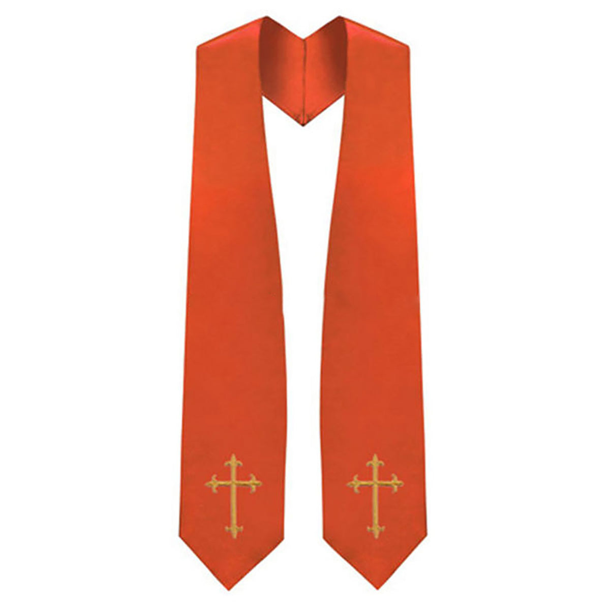 Embroidered Cross Clergy Choir Stole | Wedding & Graduation Honor Stole - Graduation Seller