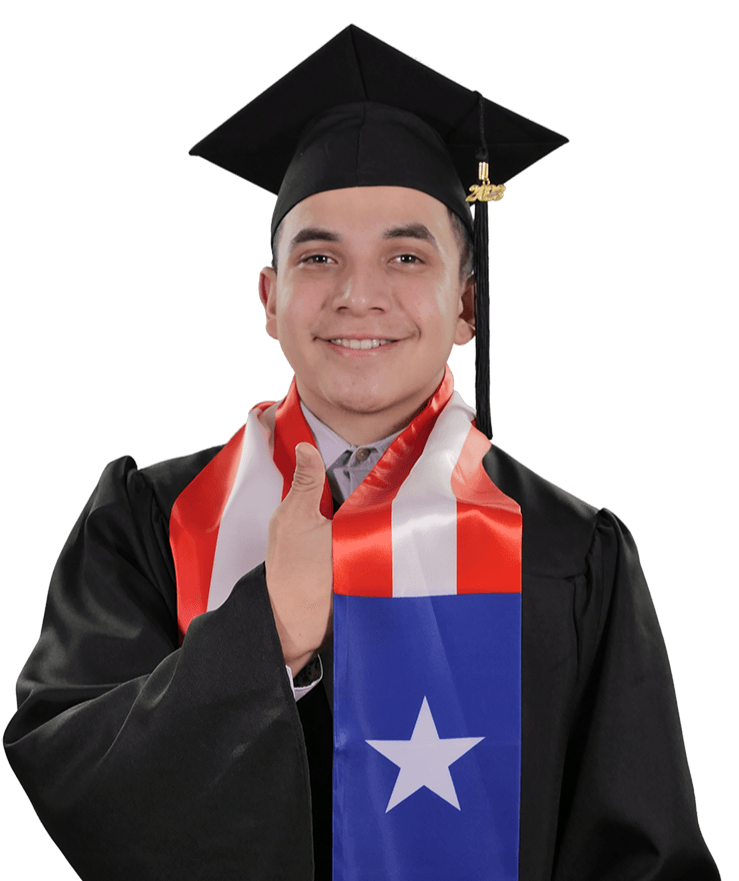 Puerto Rico Graduation Stole - Puerto Rico Flag Sash - Graduation Seller