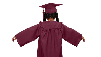 Matte Maroon Kindergarten/Preschool Cap & Gown - Graduation Seller