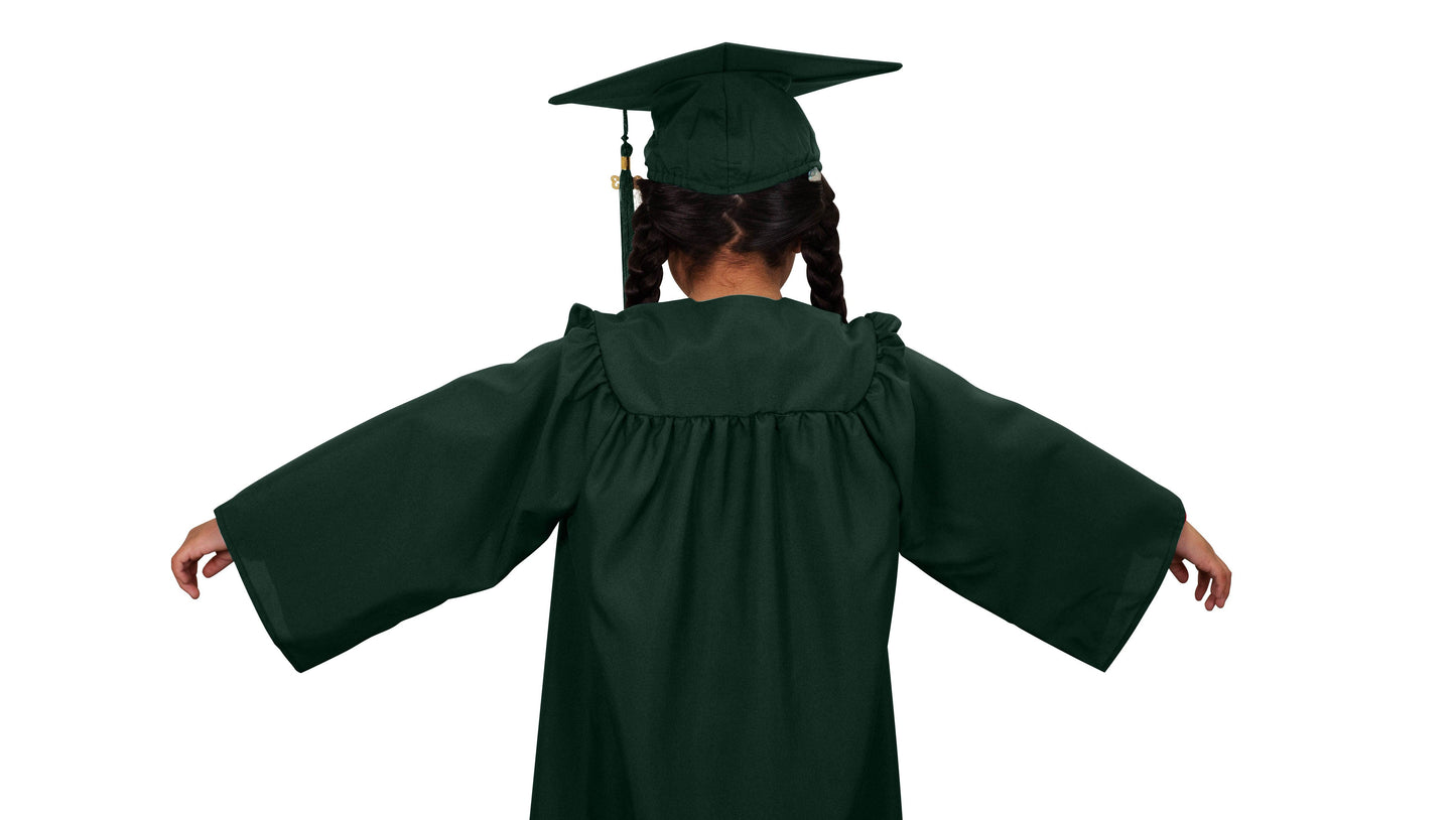 Matte Hunter Kindergarten/Preschool Cap & Gown - Graduation Seller