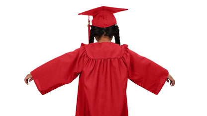 Matte Red Kindergarten/Preschool Cap & Gown - Graduation Seller