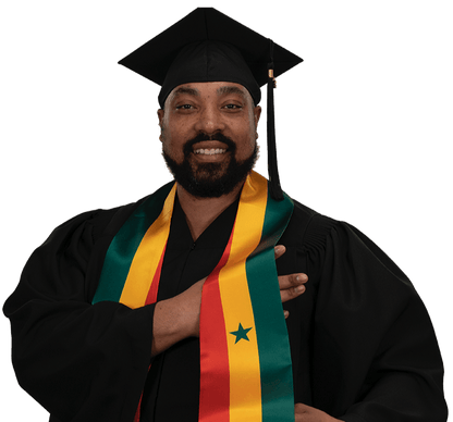 Senegal Graduation Stole - Senegal Flag Sash - Graduation Seller