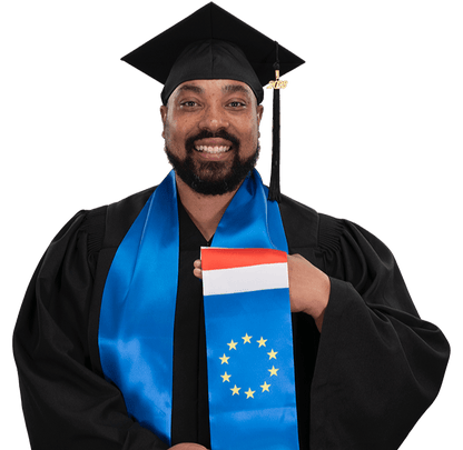 Cape Verde Graduation Stole - Cape Verde Flag Sash - Graduation Seller