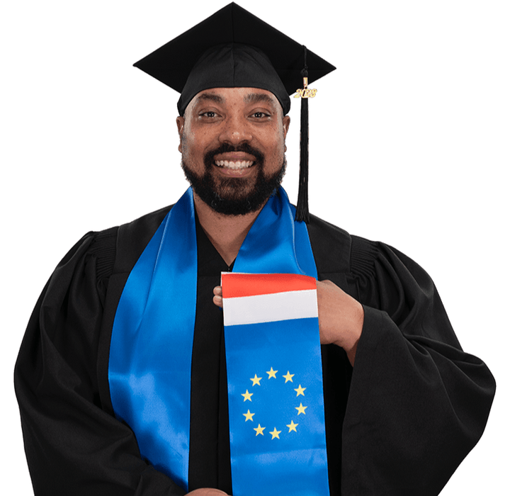 Cape Verde Graduation Stole - Cape Verde Flag Sash - Graduation Seller