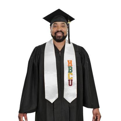 White HBCU Graduation Stoles - Graduation Seller