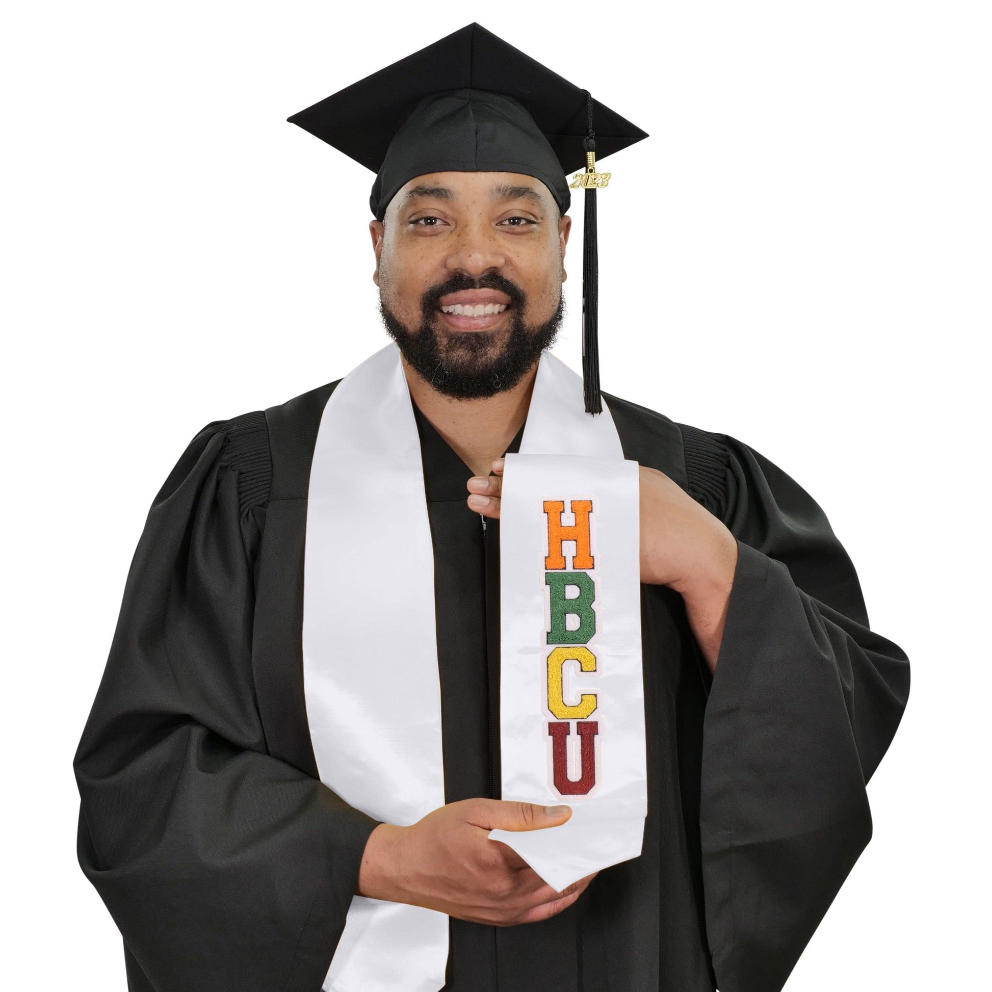 White HBCU Graduation Stoles - Graduation Seller