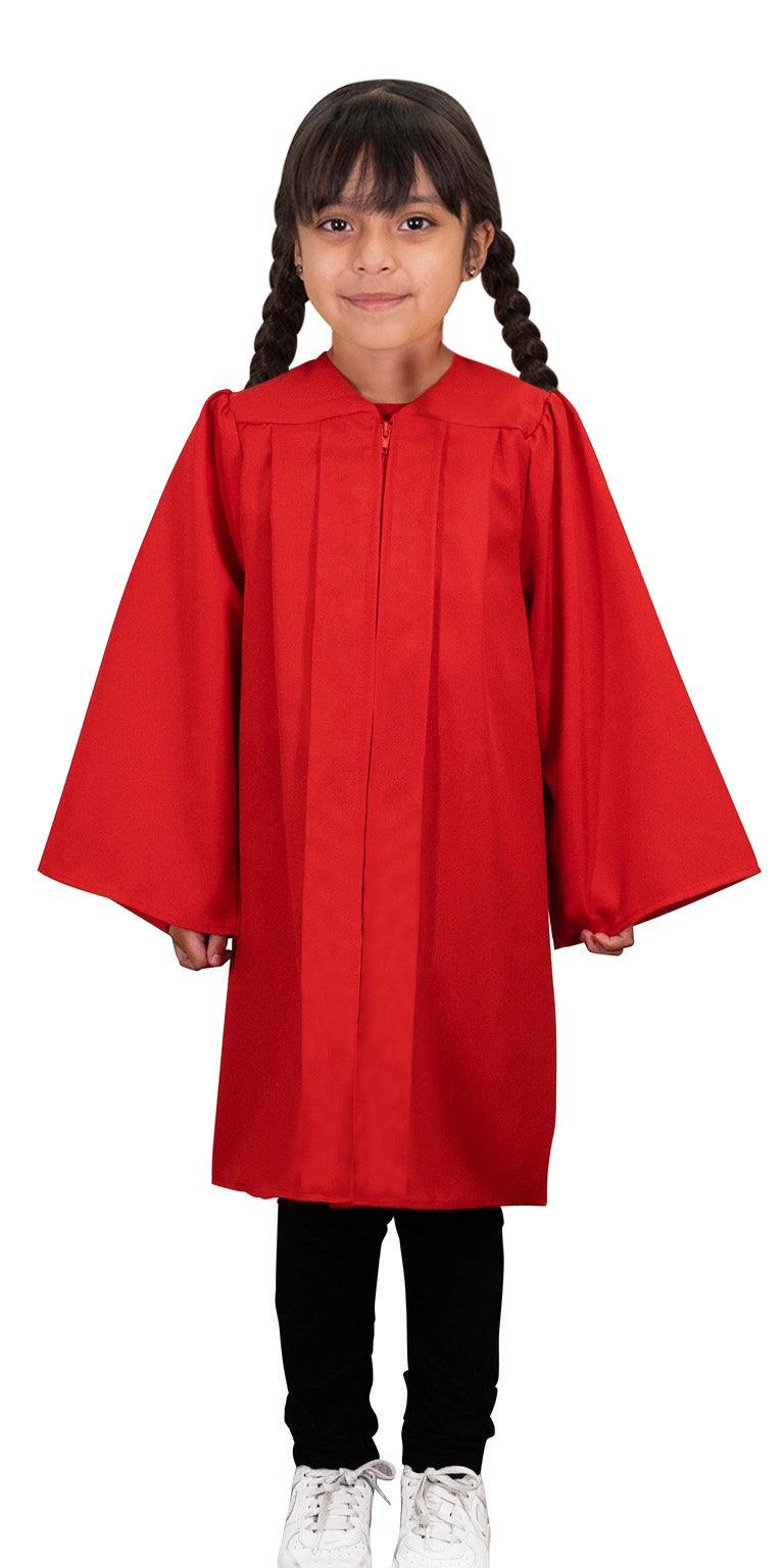 Matte Red Kindergarten/Preschool Gown - Graduation Seller
