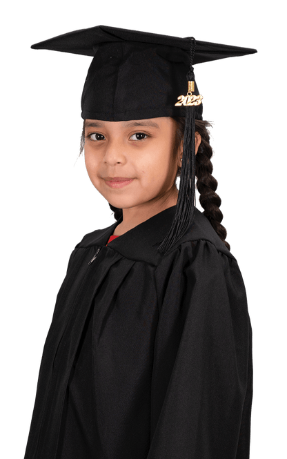 Matte Black Kindergarten/Preschool Cap & Gown - Graduation Seller