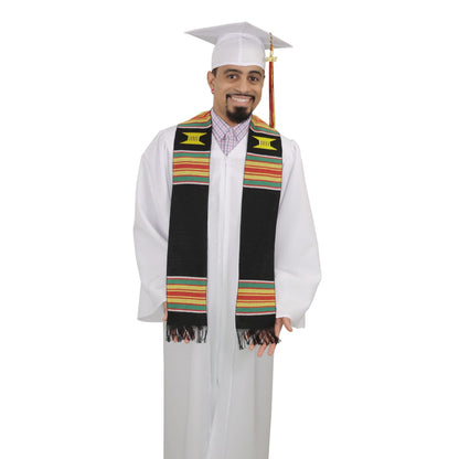 Ready to Customize Graduation Kente Stole, Handwoven Kente Sash Cloth - Graduation Seller