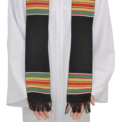 Ready to Customize Graduation Kente Stole, Handwoven Kente Sash Cloth - Graduation Seller